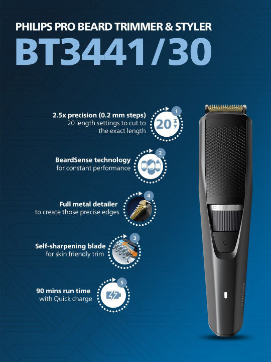 Philips Beard Trimmer Series 3000 (BT3441/30)