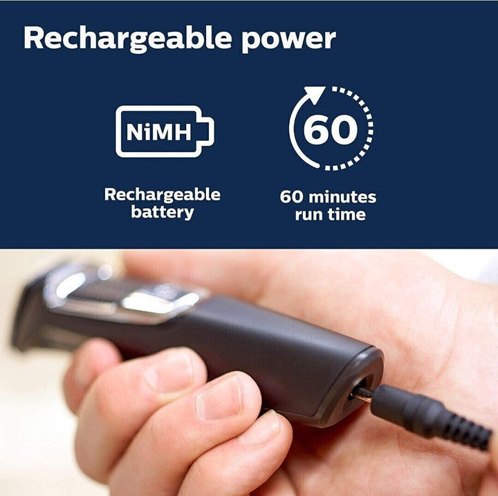 PHILIPS Series 5000 Multigroom, All in one Trimmer for Face, Head and Body 10 in 1 | 60 min Runtime (MG3750/33)