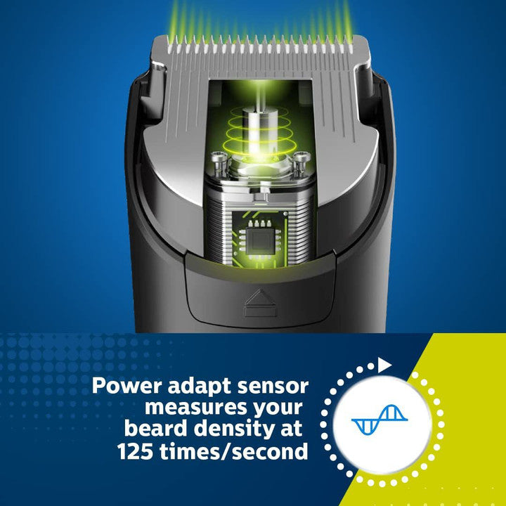 PHILIPS Series 7000 Multigroom Face, Body and Private Parts, Patented Twin Trim Blades, 12 in 1 I Precision Trimming | 90 mins. Run Time (MG7707/15)