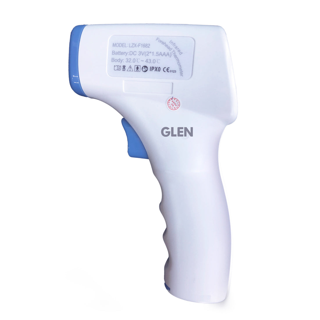 Non-Contact Digital Infrared Thermometer with Digital Display -Blue & White (6041)