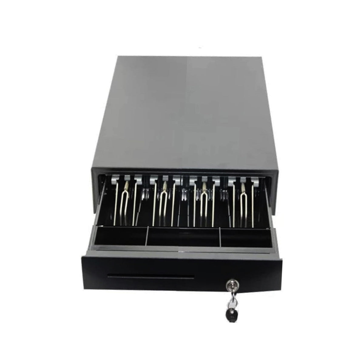 KAIROS Cash Guard Pro Currency Organizer | Key Lock Cash Box with Coin Trays & Banknote Slots | Manual/Auto Open, RJ11 Compatible