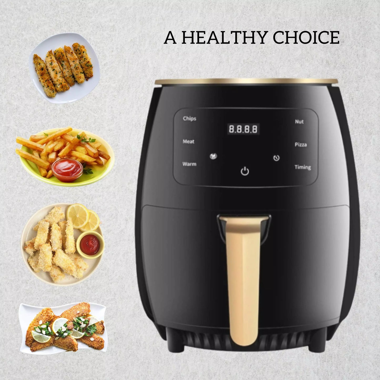 KAIROS Airfryer 4.5lt with digital touch display