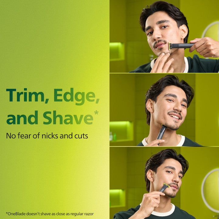 Philips One Blade trimmer for Face+Body Powerful rechargeable trimmer QP1624/10