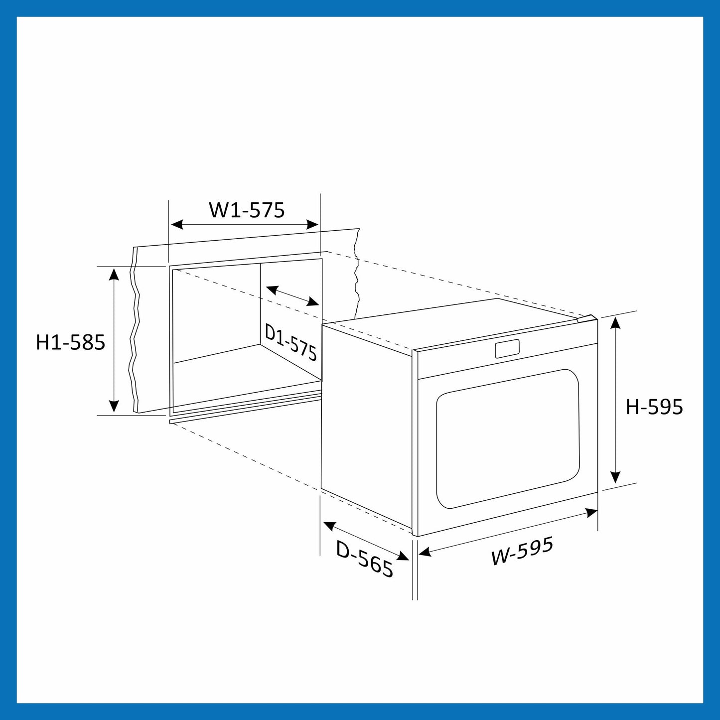 Built in Oven Motorised Rotisserie Turbo Fan 70Ltr with 12 Multi-functions (BO-652MRT)