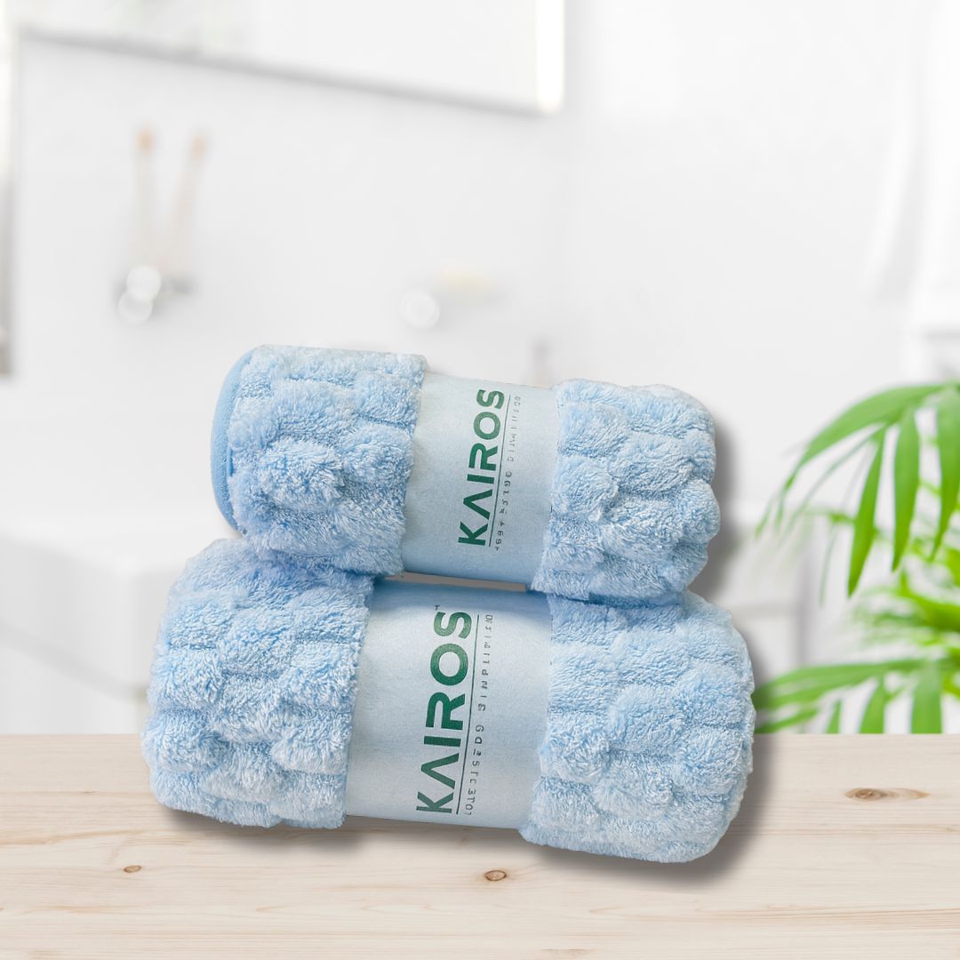 KAIROS Cloud Touch Premium Microfiber Hand Towel Set of 2