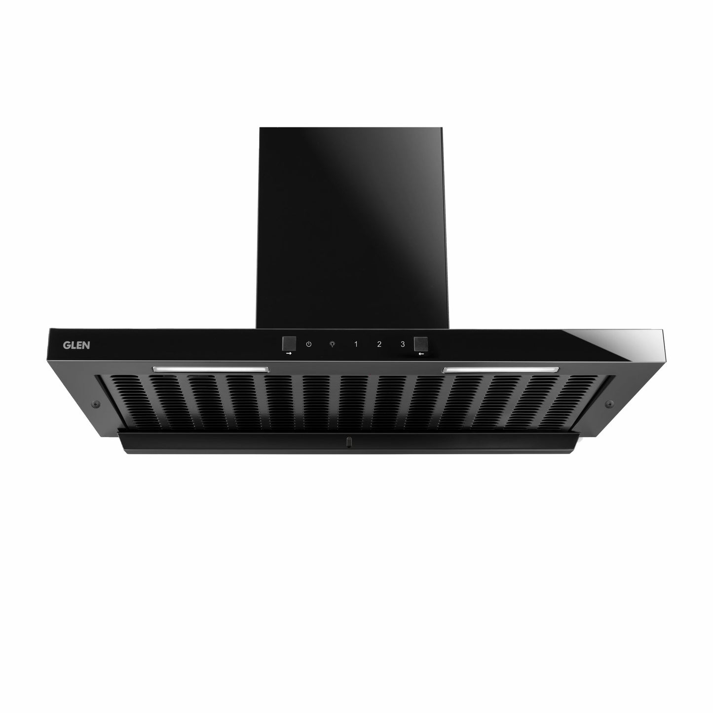 GLEN Auto Clean Filterless Kitchen Chimney | Heat Sensor, Intelli-Clean, 1400 m³/h Suction, Touch & Motion Control, Remote Operated – 60/76/90 cm Black (CH 6055 BL MS AC)