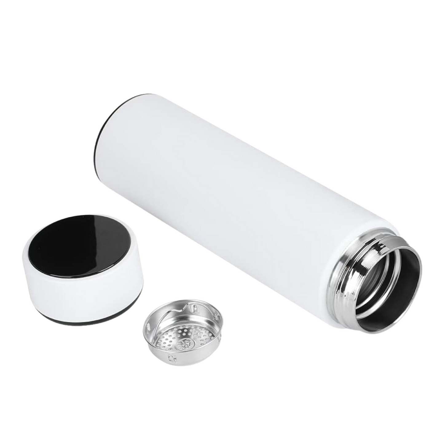 KAIROS Smart Temperature Display Flask 500 ML | Stainless Steel, BPA-Free & Leak-proof | Smart Temperature Display LED screen | For School & office