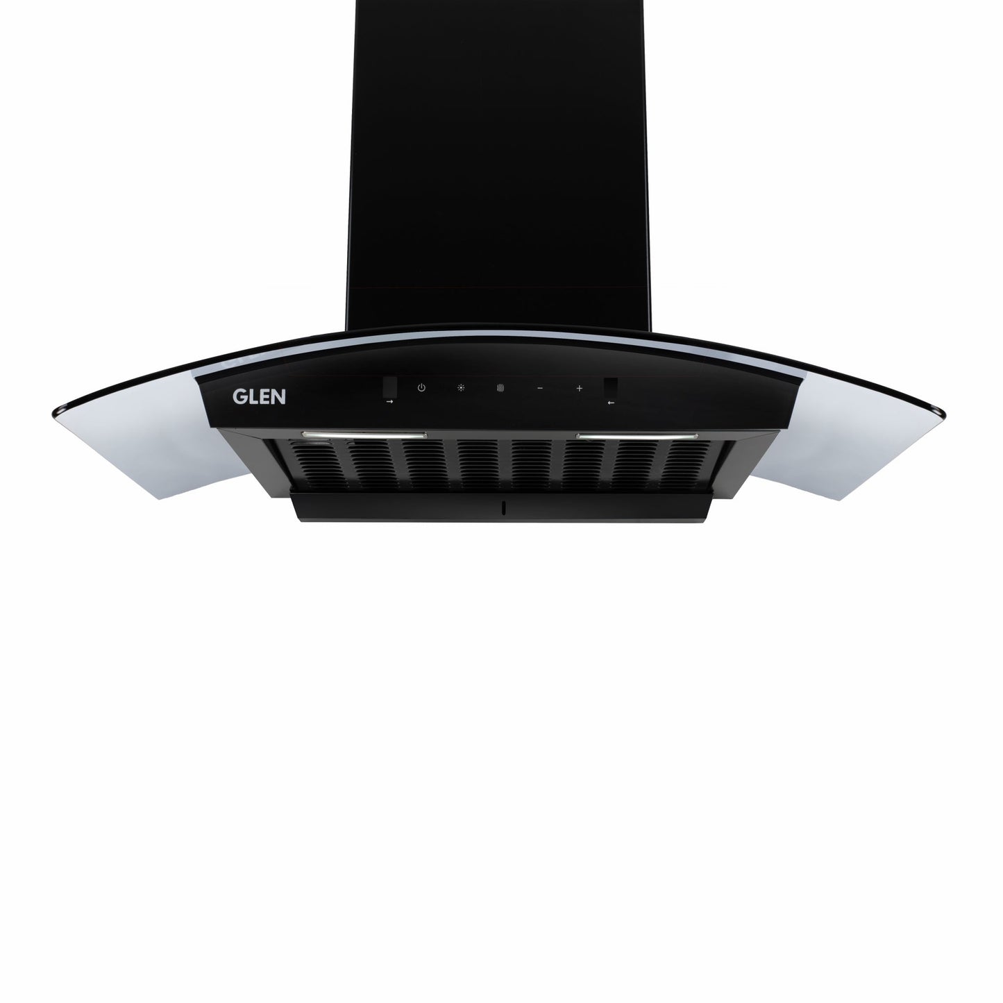 Auto Clean Curved Glass Filter less Kitchen Chimney with Motion Sensor 60/76/90cm, 1200 m3/h (6058 BL Auto Clean)