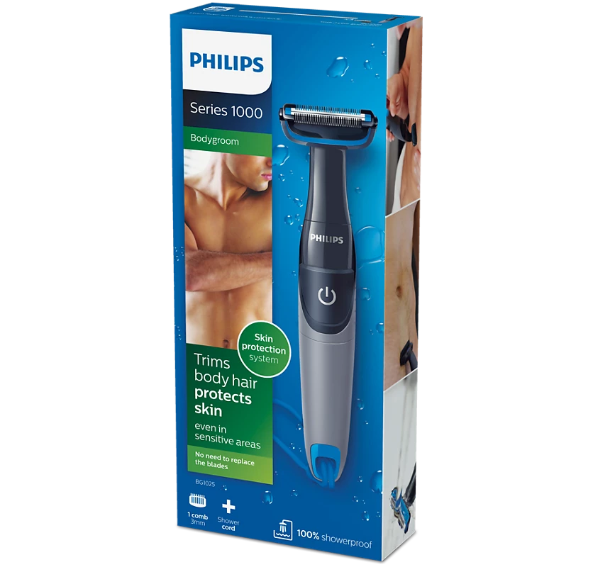 PHILIPS Bodygroom series 1000 body groomer | Best Trimmer for your Body Hair (BG1025)