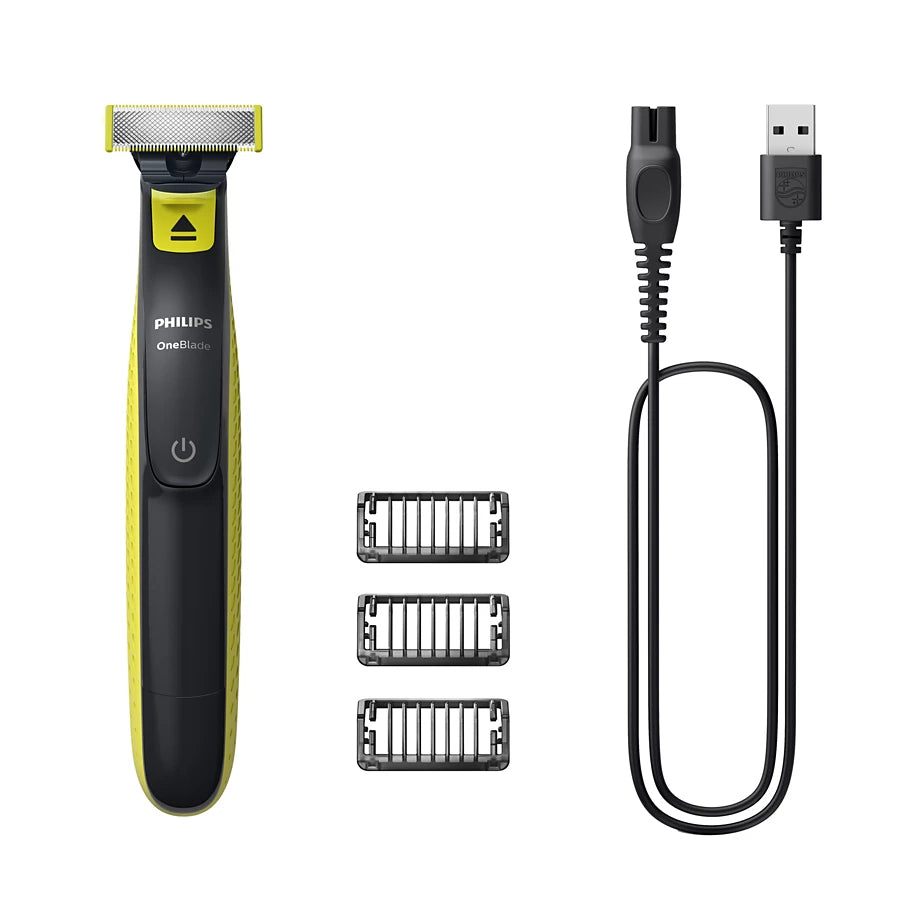 Philips OneBlade I Hybrid Trimmer & Razor I Trim, Edge & Shave | 2x Powerful Motor | Longer Battery Life I No Skin Irritation as Blade Never Touches Skin | Dual Protection Technology | QP2724/10