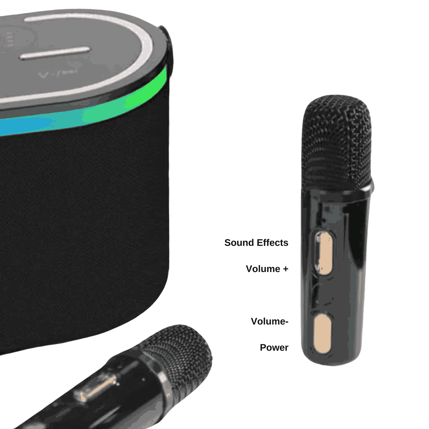 KAIROS SOUND WAVE PRO-KARAOKE BLUETOOTH SPEAKER WITH WIRELESS MIC
