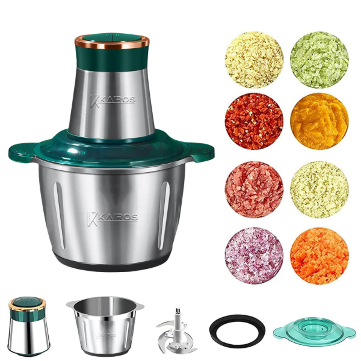 KAIROS 2 Litre Multi utility Mixer and Grinder – 400W |Powerful Kitchen grinder for Smooth Grinding & Blending
