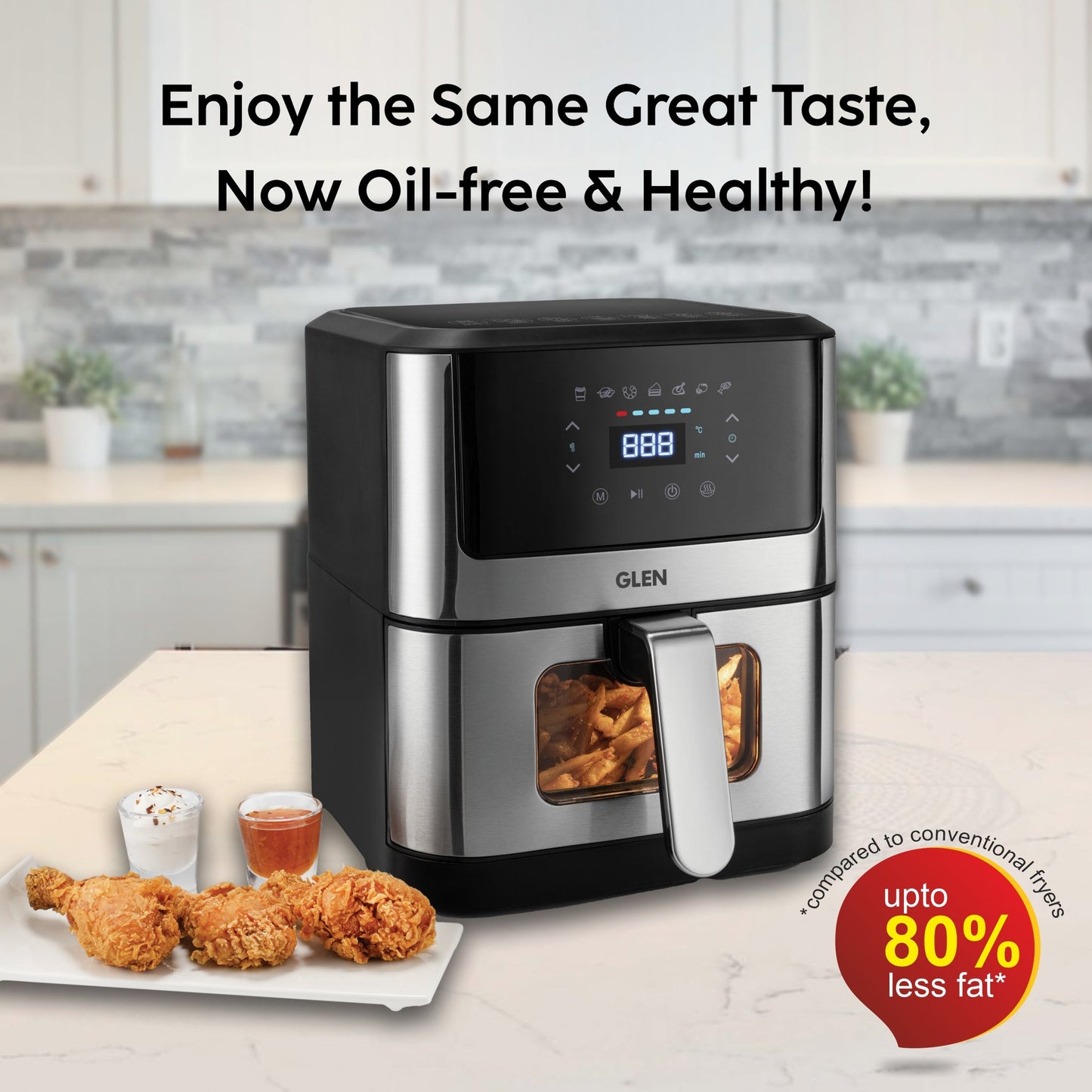 GLEN Glen Rapid Fryer Touch 6 Ltr. Air Fryer
