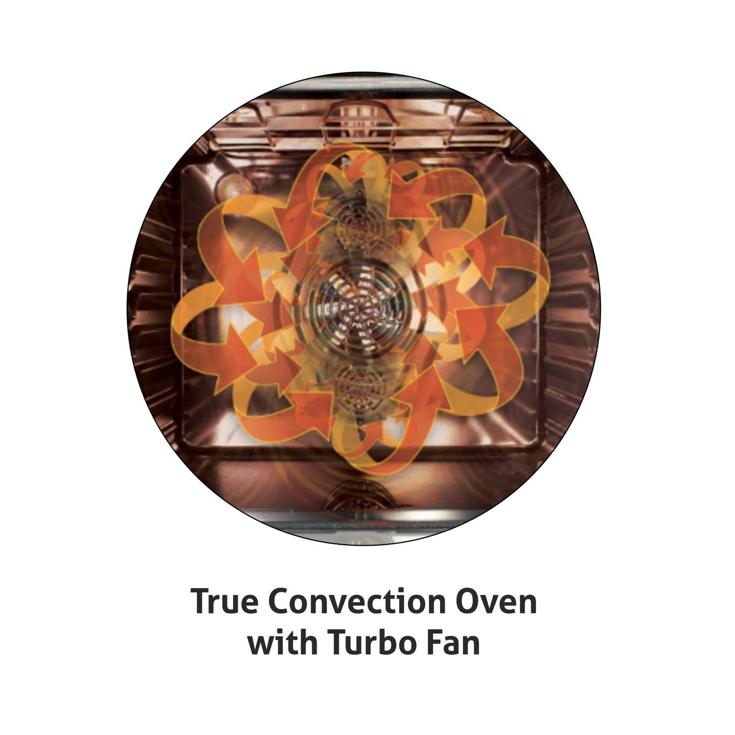 GLEN Built in Oven Motorised Rotisserie Turbo Fan 78Ltr with Multi-function (660 MRT BL)