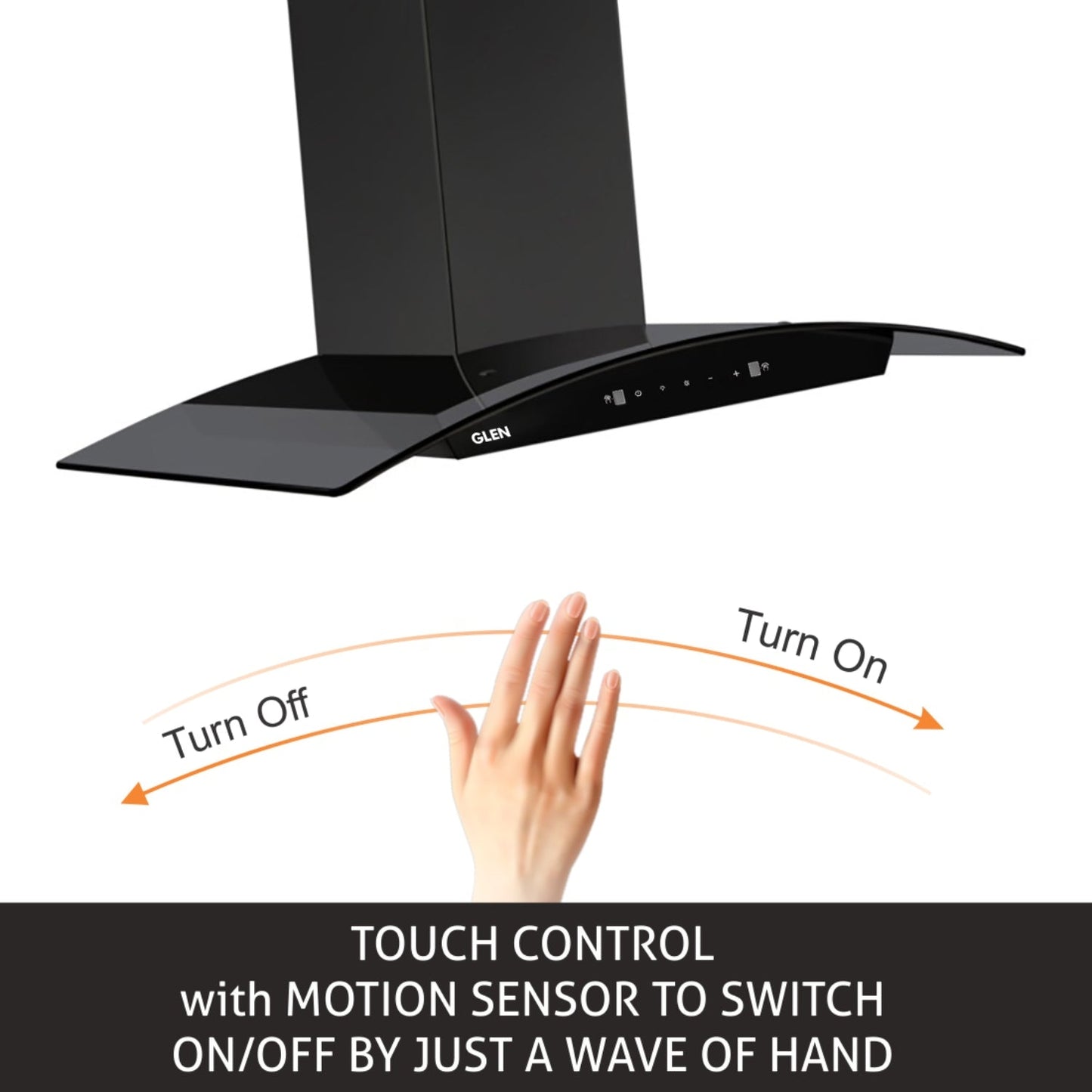 Chimney Hood 6025 Auto Clean 90 Black