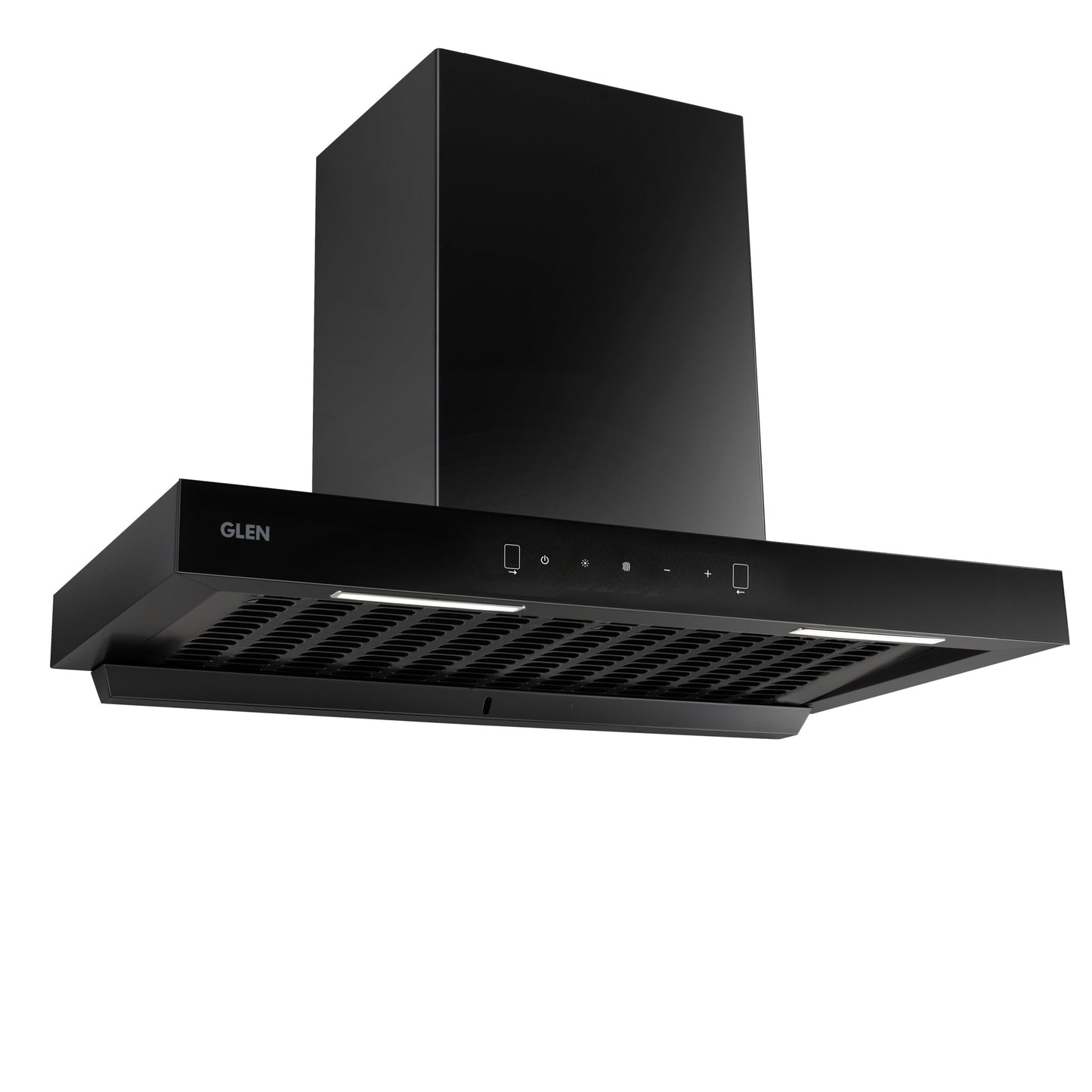 Auto Clean Filterless Chimney with Motion Sensor, 60/76/90cm 1200 m3/h - Black (6052 BL MS AC)