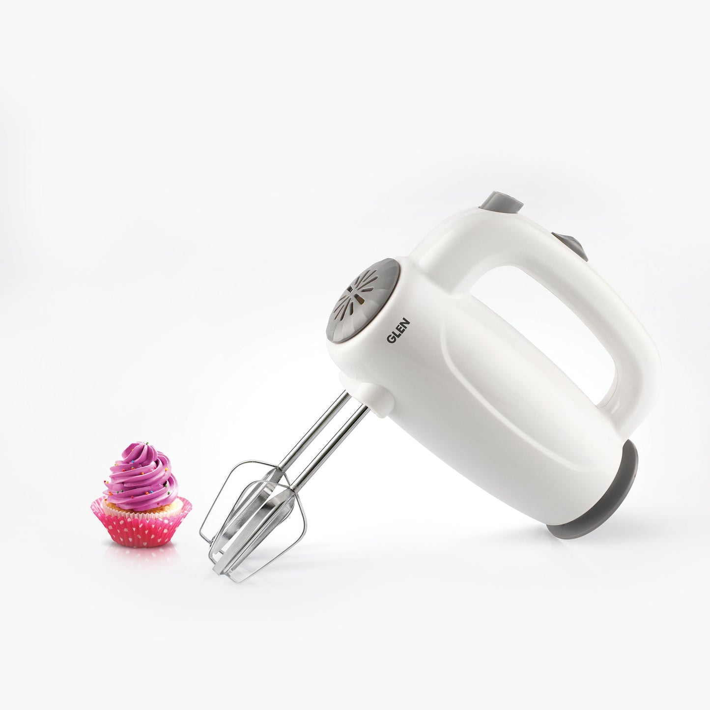 Electric Hand Mixer 125 W 2 Beaters with 5 Speed Settings - White (4059)