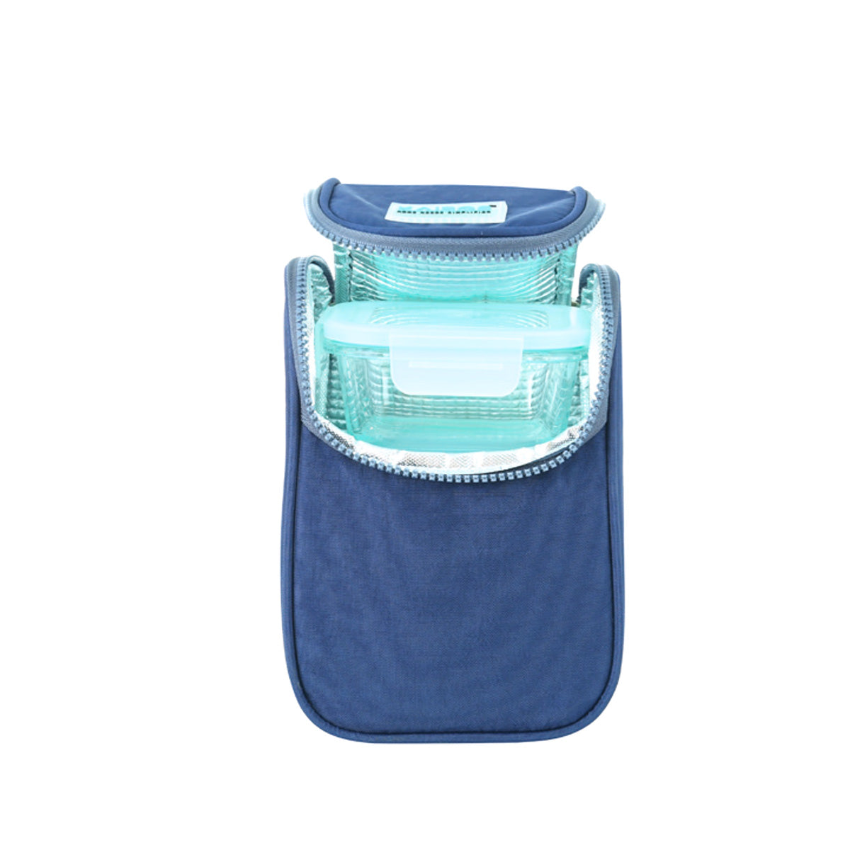KAIROS Glass Trio Lunch Box With Bag 3 Containers (320 ml)| Leak-proof Borosilicate glass containers | For office and school
