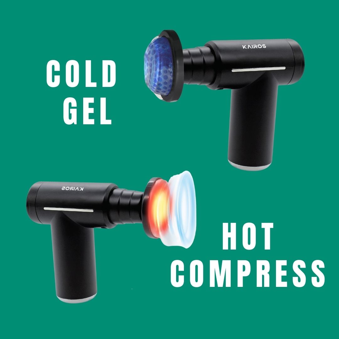 KAIROS Therma Relief Gun-Mini Muscle Massage Gun with Hot & Cold Therapy | Masse Gun by KAIROS | High Quality Durable Long Lasting Massager