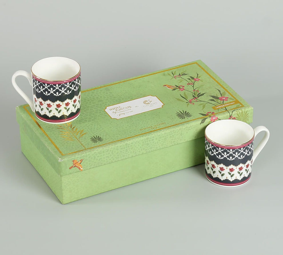 Claycraft India Circus Gruidae's Trance Coffee & Tea Mug Set of 6 (210ml)