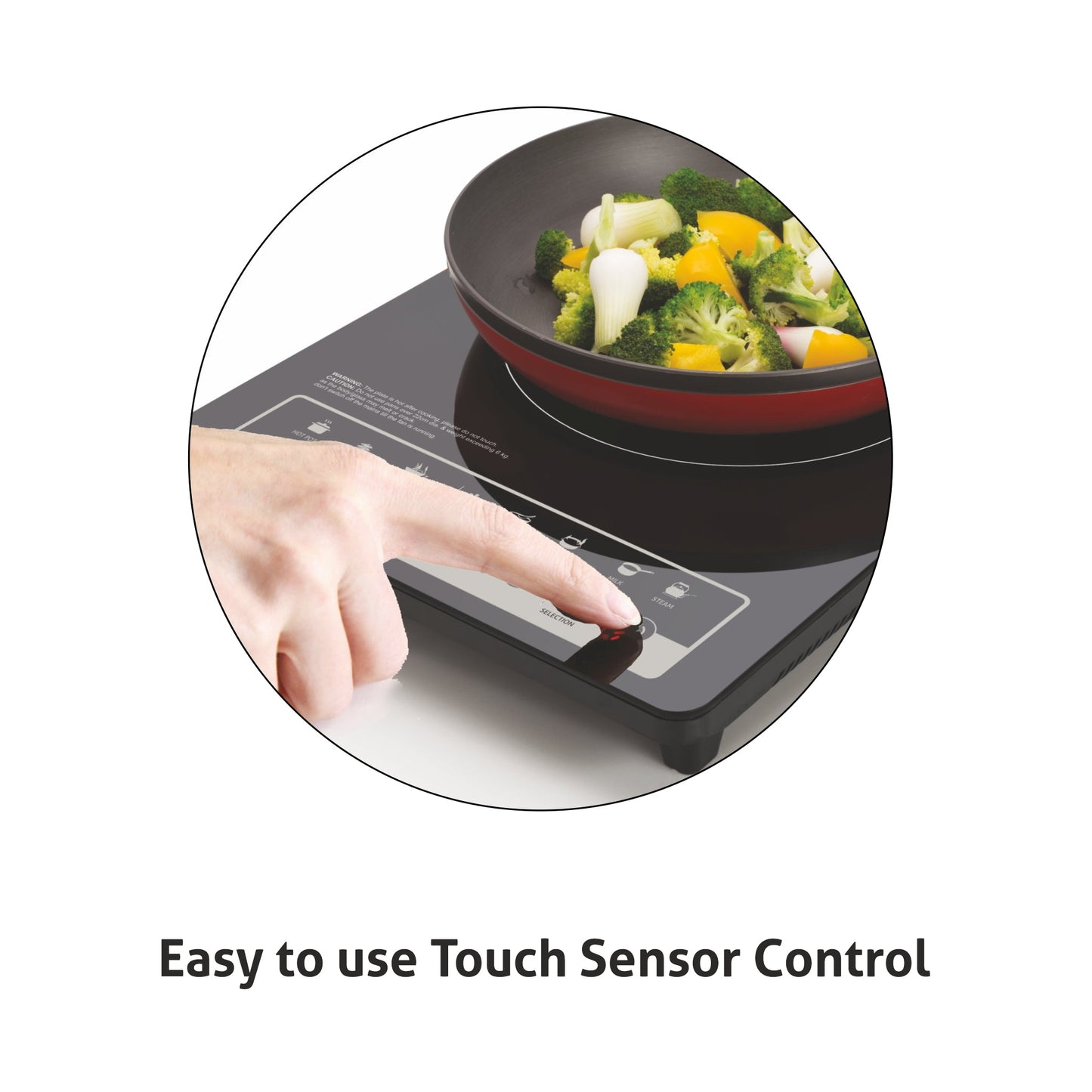 Induction Cooktop with Touch Control 2000W, Digital display with Auto Cut-off - SA 3081 IN