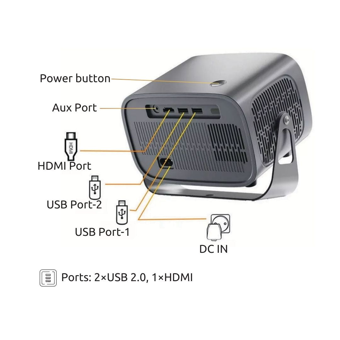 KAIROS ProView Max Projector | Supports 4K and 1080P visuals for ultra-clear projection