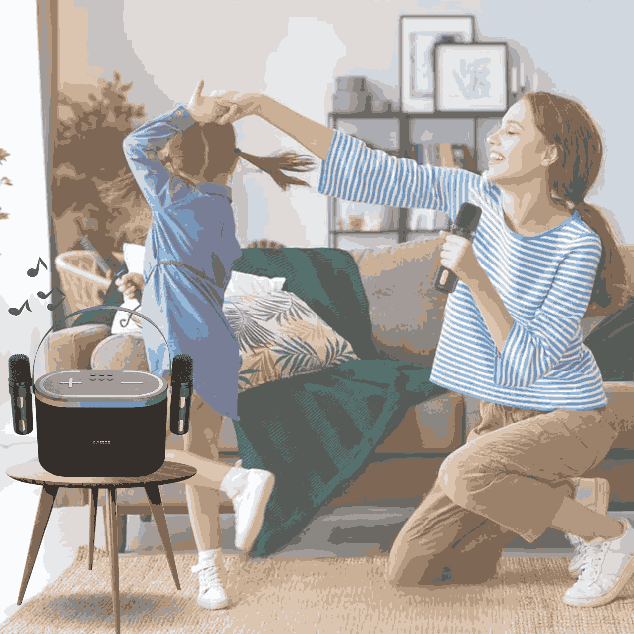 KAIROS SOUND WAVE PRO-KARAOKE BLUETOOTH SPEAKER WITH WIRELESS MIC