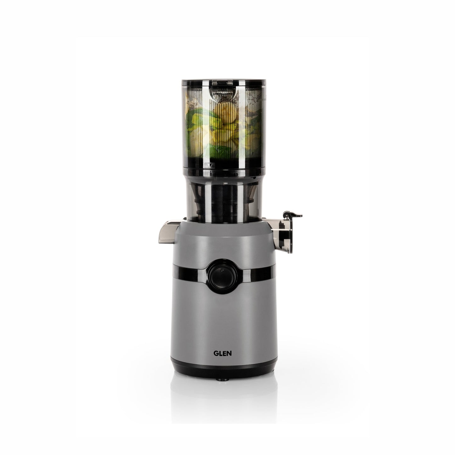 GLEN Hopper Slow Juicer 108mm Large Feed, Juice and Pulp containers, Low Noise 200W (SA-4015HSJ)