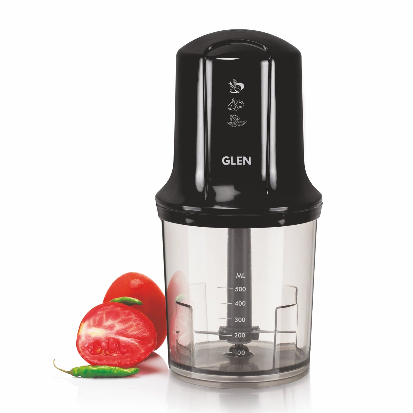 Electric Vegetable Chopper, Whisking Disc Chops Nuts 0.5 Litres Large Bowl, 200W (4040)