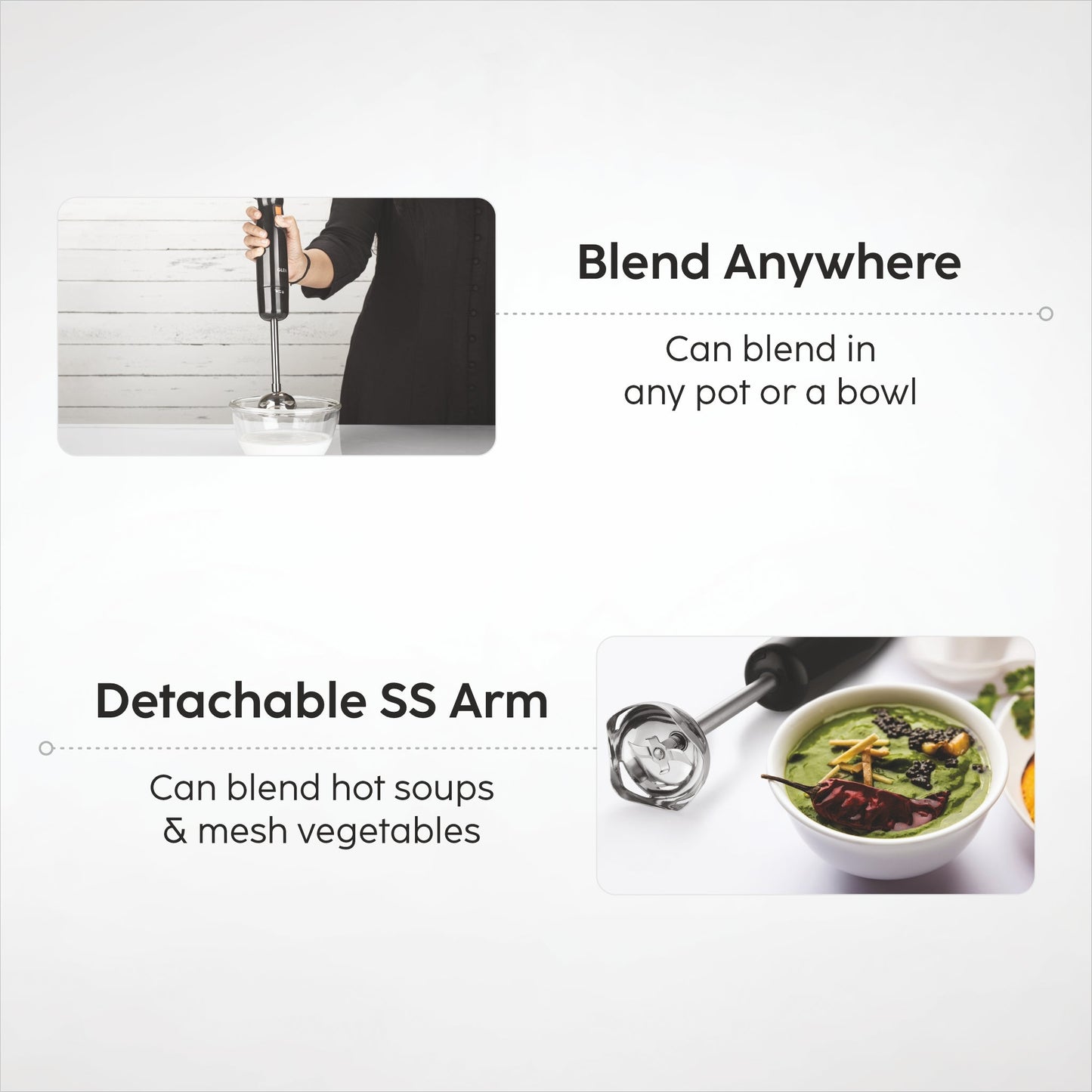 Electric Turbo Hand Blender Chopper 350W - (SA4063HBCH)