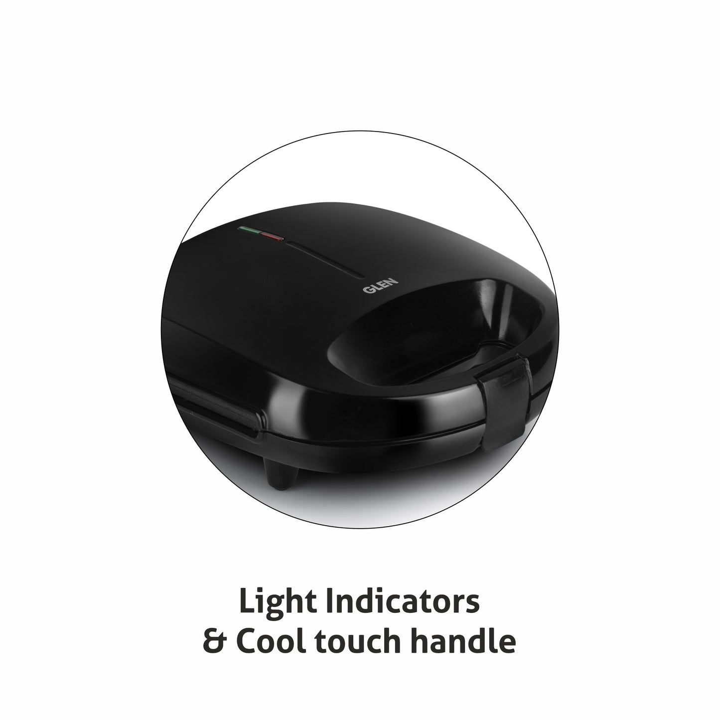 Electric Sandwich Maker Grill with Non-Stick Coating Plates, 750W - Black (3024BGRILL)