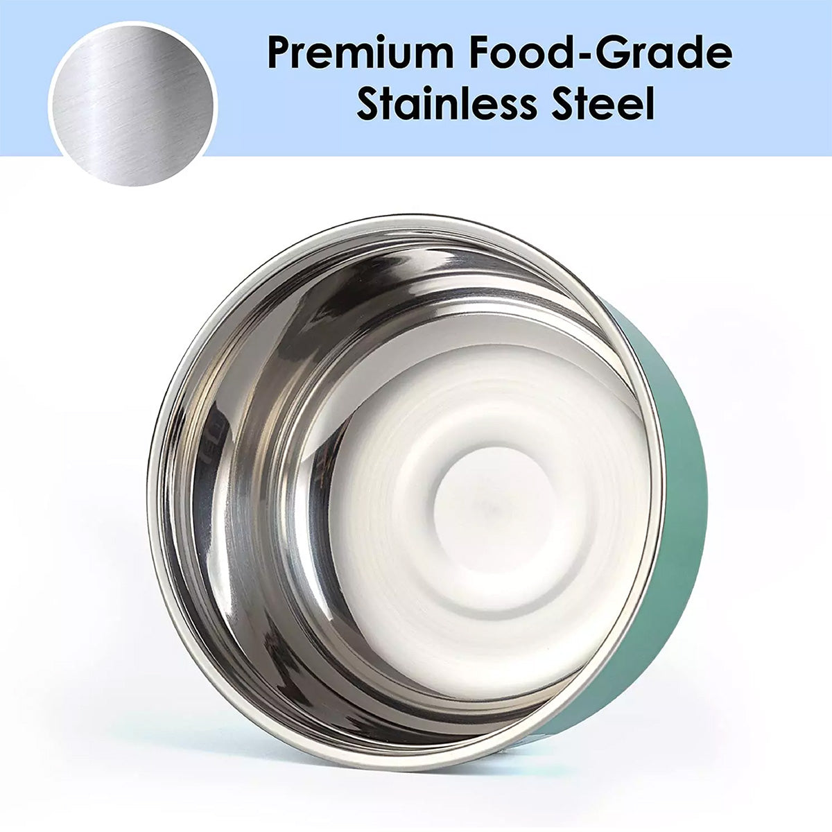 KAIROS Space Saver Container Set of 3 (1200 ml +730 ml +420 ml)| Premium Airtight Stainless Steel Container Set | Containers for schools & offices