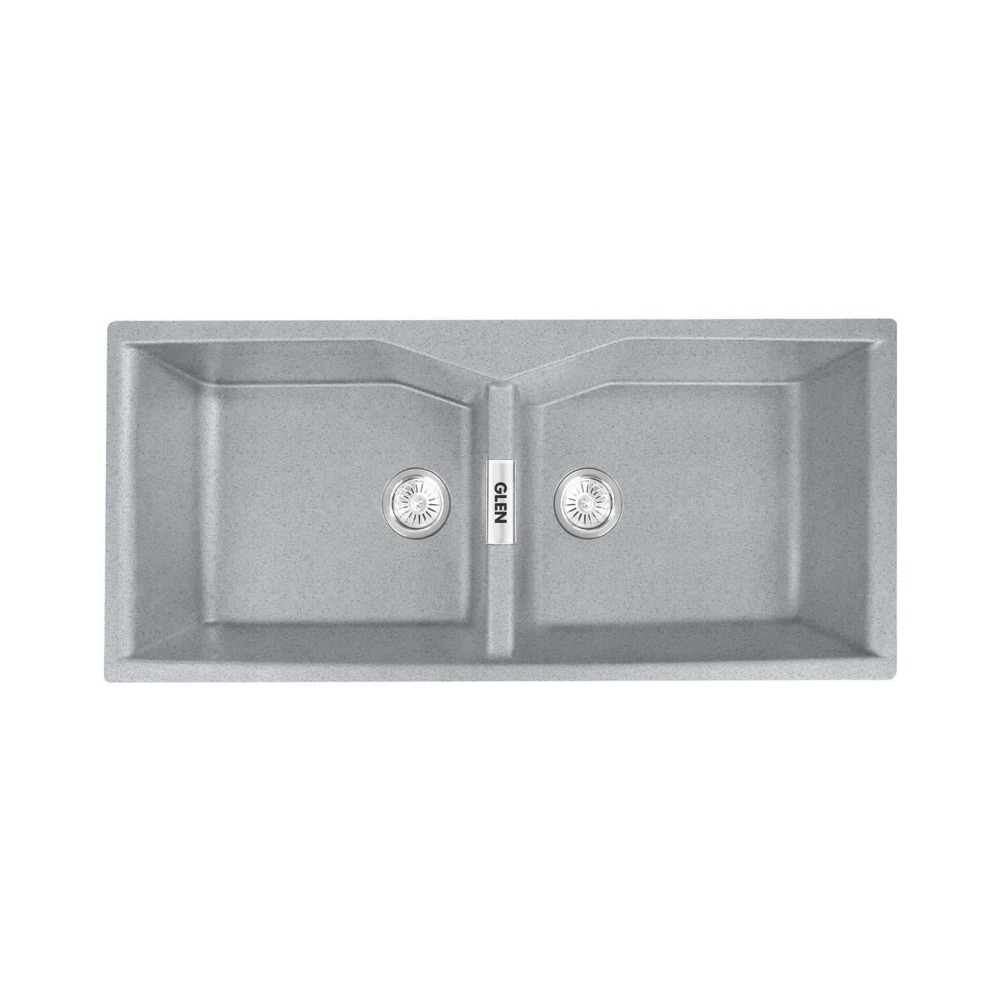 GLEN Quartz Sink for Kitchen, Double Bowl 45x20x9 inches (KS-QZ45209DB)