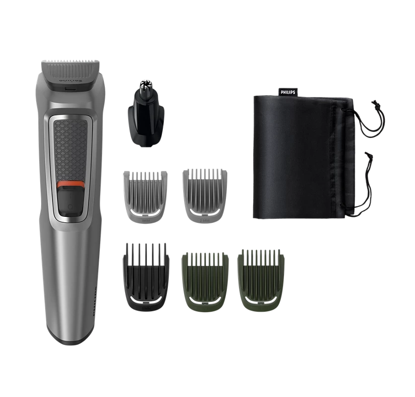 PHILIPS Series 3000 Multigroom, All in one Trimmer for Head and Body 7 in 1 | 60 min Runtime (MG3732/65)