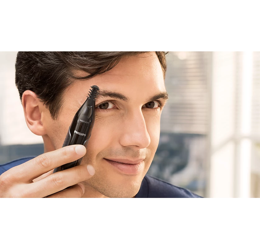 PHILIPS Series 3000 Nose, Ear and Eyebrows Trimmer | 60 min Runtime (NT3650/16)