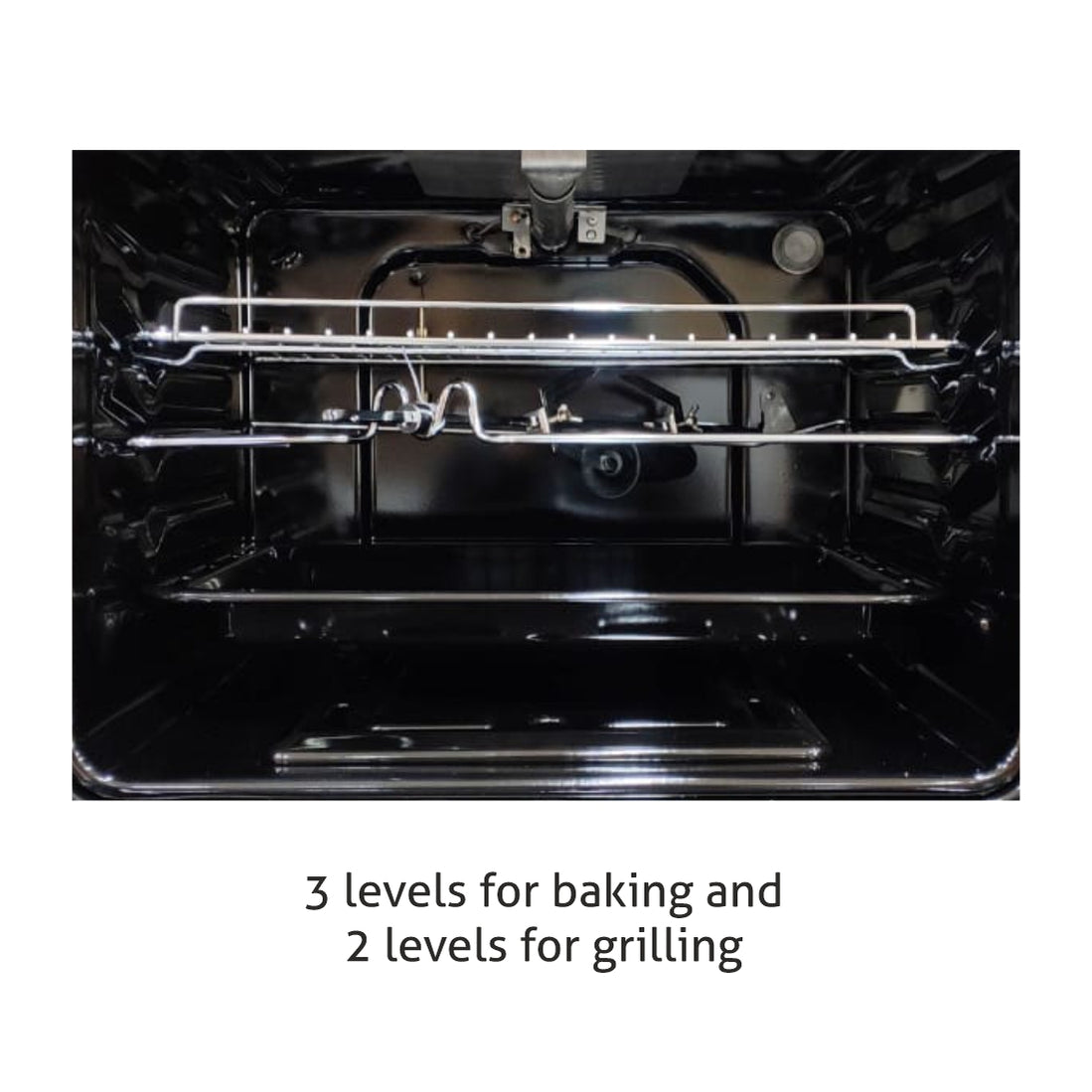GLEN Built in Gas Oven 75L with Turbo Fan - Works on LPG (BO-664BLGAS)