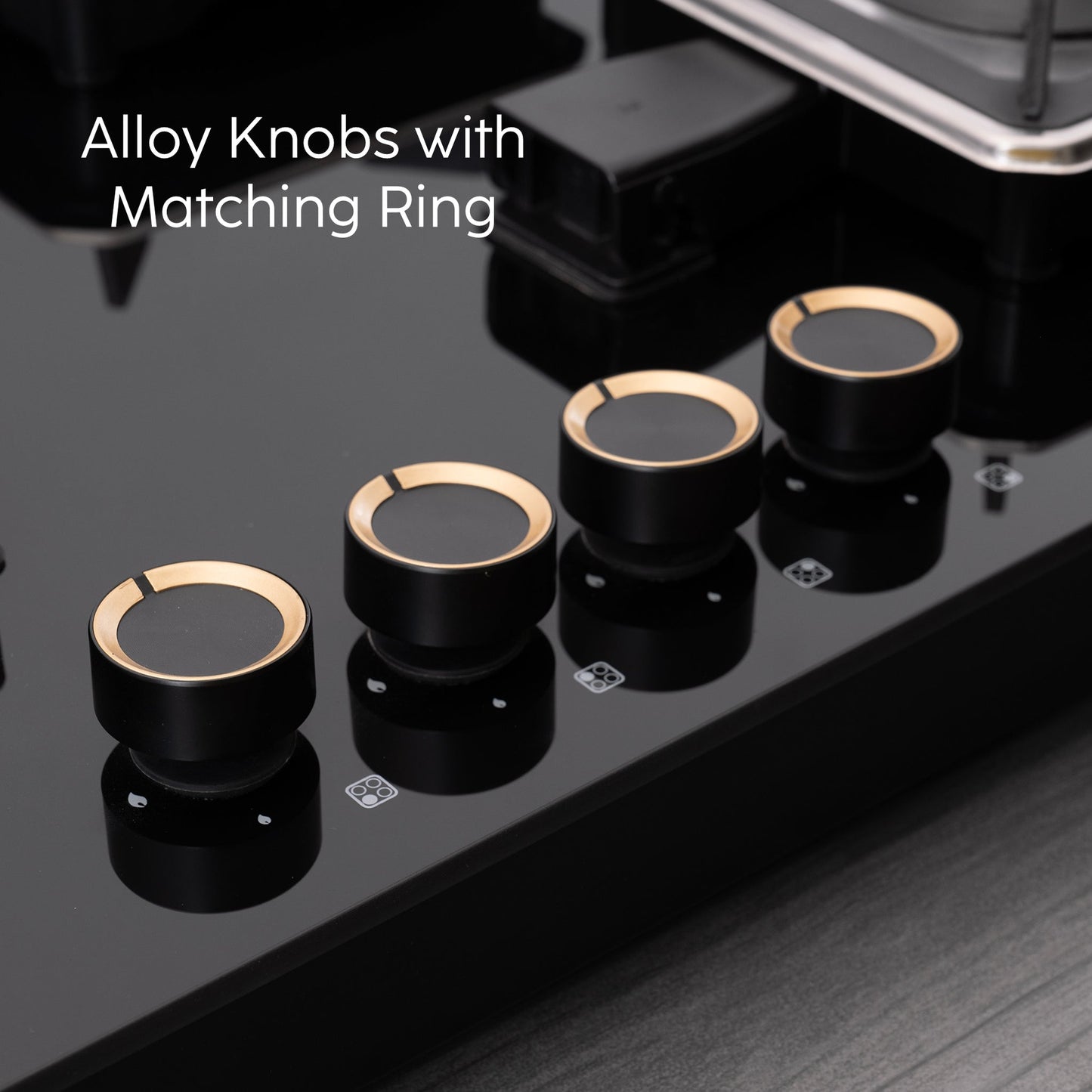 GLEN 4 Burner Swift Glass Gas Stove with Multi Ring Forged Brass Burners (CT1044GTBLSWIFT)