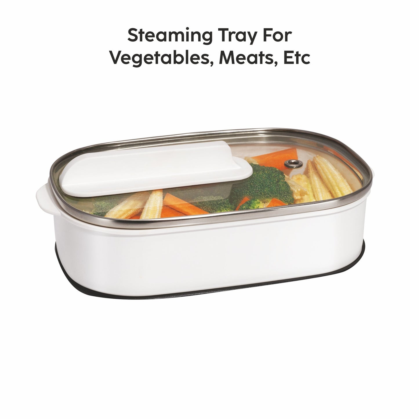 GLEN 3 in 1 Multi Food Steamer - Steam, Cook & Boil, 2 Power Settings, 600W - (SA-3051MFS)