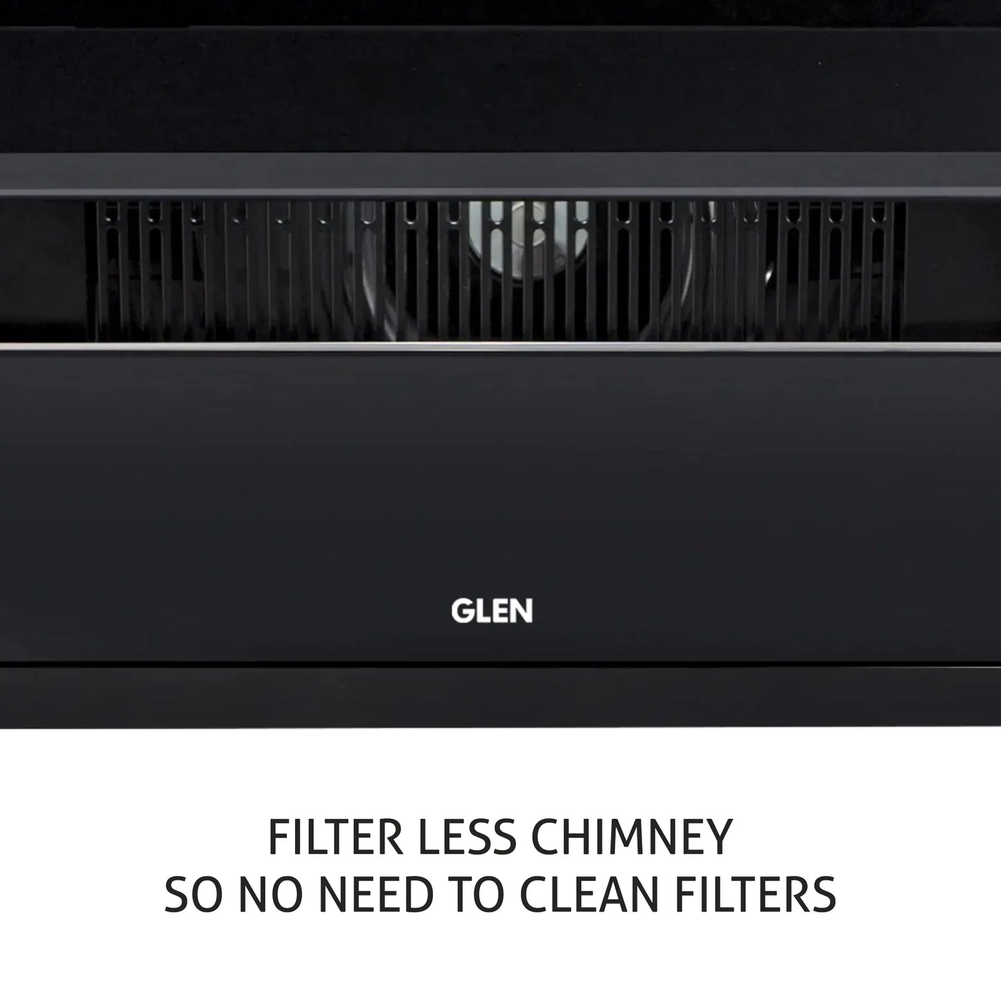 Auto Clean Glass Filterless Chimney with Motion Sensor 1200 m3/h 60/75/90cm (6073SXAC)