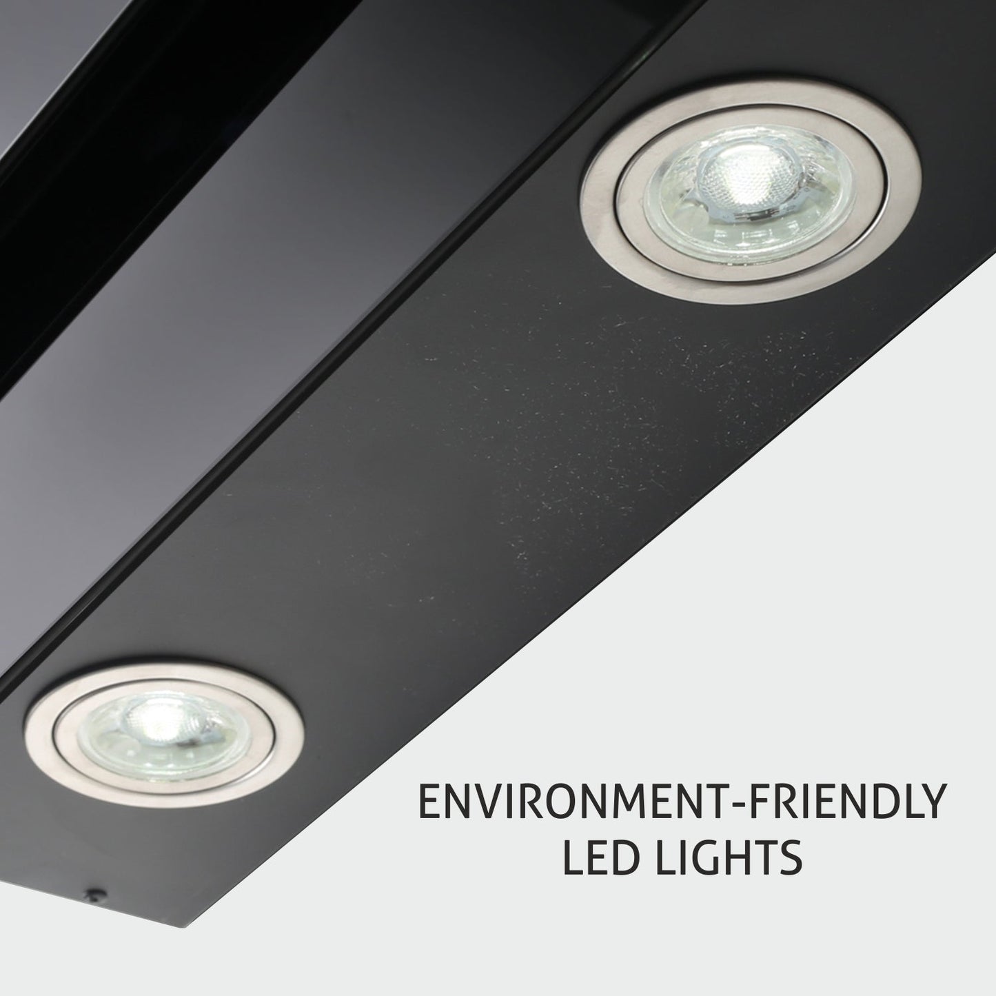 Electric Chimney Vertical Glass Touch Sensor, Baffle filters 90cm 1250 m3/h- Black (6079 TS)