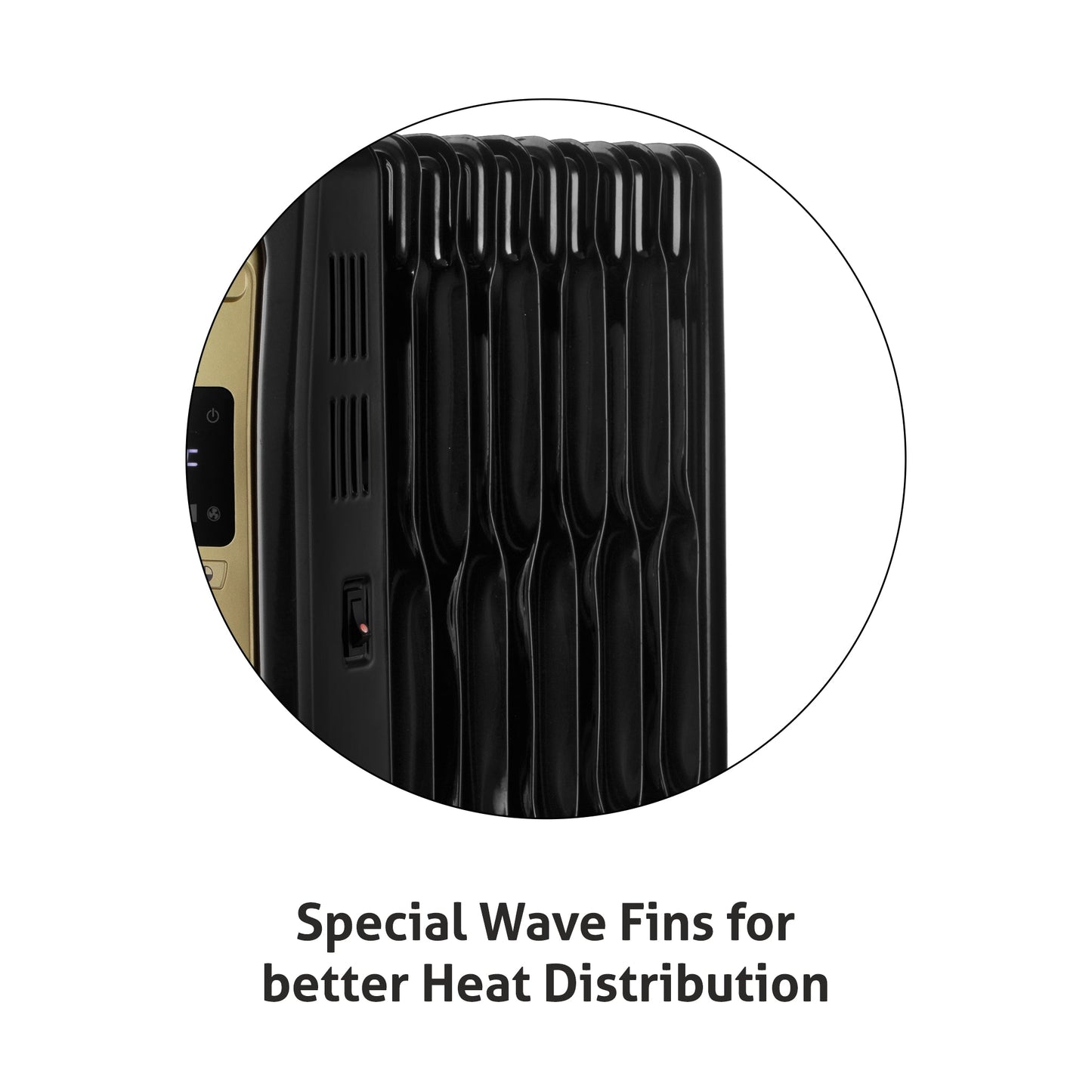 Electric Oil Filled Radiator Room Heater Digital with 9/11/13 Fin - HA7013DOR