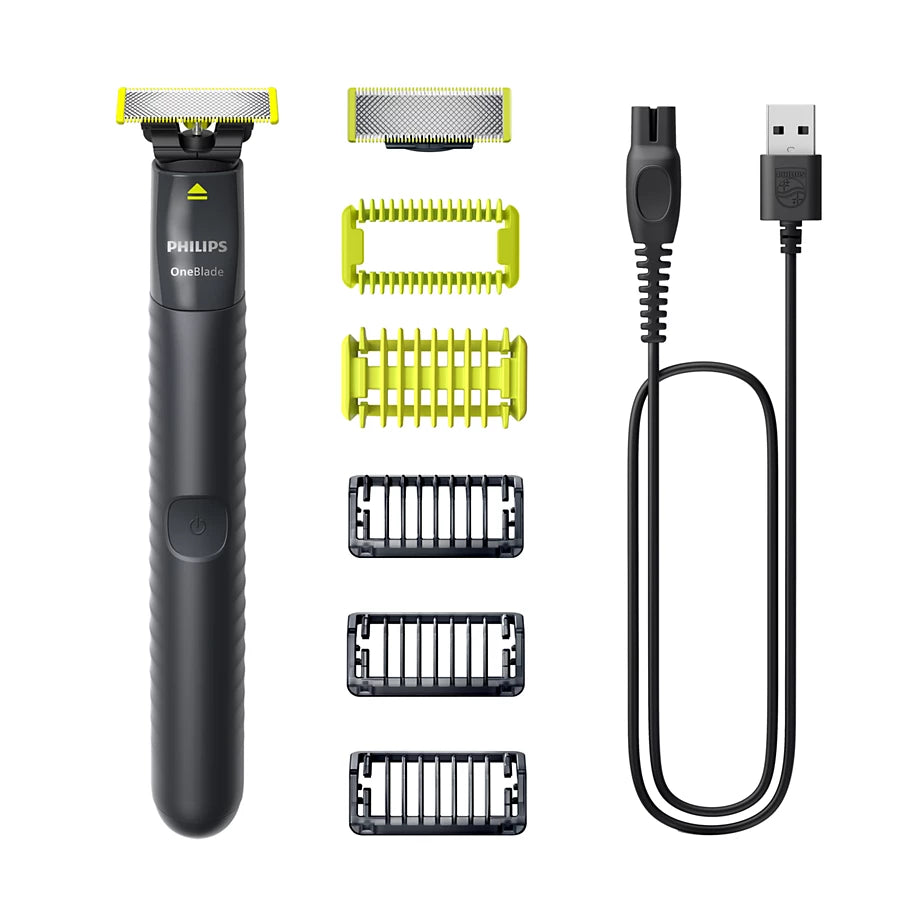 Philips One Blade trimmer for Face+Body Powerful rechargeable trimmer QP1624/10