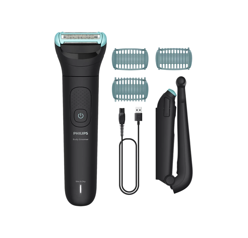 PHILIPS Series 5000 Body Groomer | Best Trimmer for your Body Hair with Triple Protect shave system (BG5475/15)