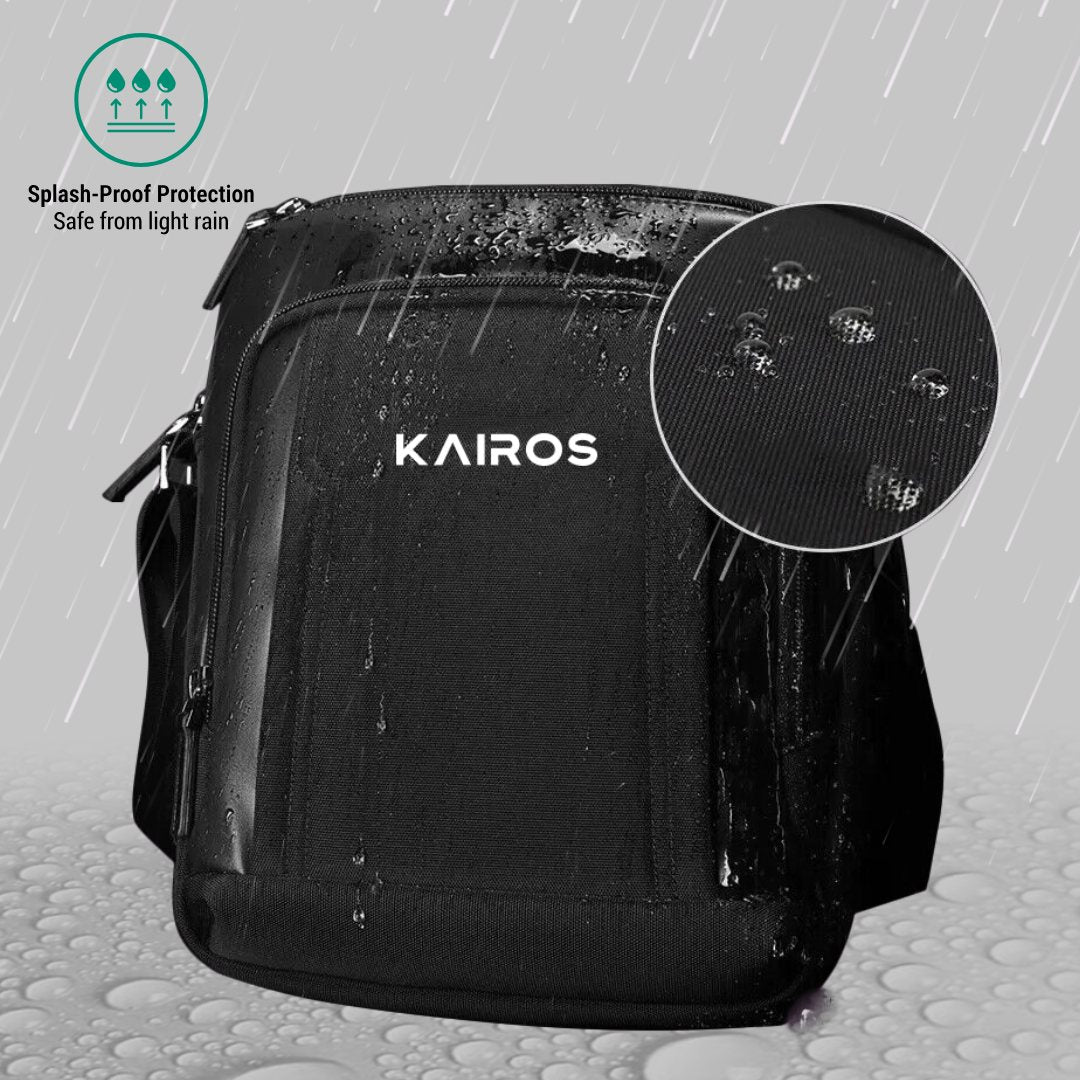 KAIROS Swift Sling Bag – Unisex Shoulder Bag | Unisex Traveller friendly backpack | ideal for travel, work & casual outings