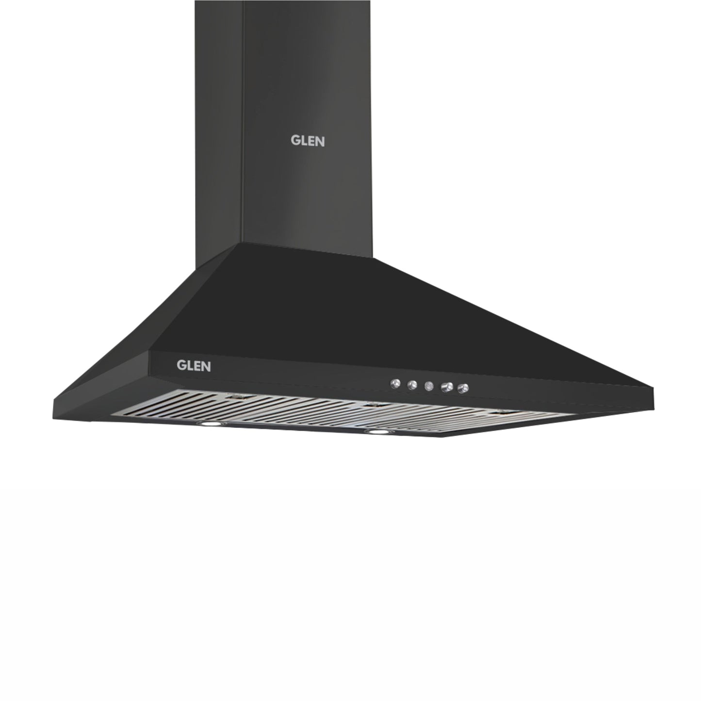 Electric Kitchen Chimney, Pyramid Shape Baffle filters 90cm 1250 m3/h - Black (6051 BL)
