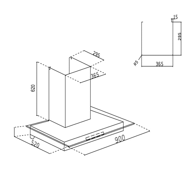 Built-In-Oven 661 Touch MR+Turbo (BO-661MRT) + Built-in-Microwave 25L - 676 (MO-676) + Built In HobTop 1064 RO HT Total DB (BH1064ROHTTDB) + Cooker Hood 6062 BL BLDC AC 90cm 1400 (CH6062BLDCAC90)