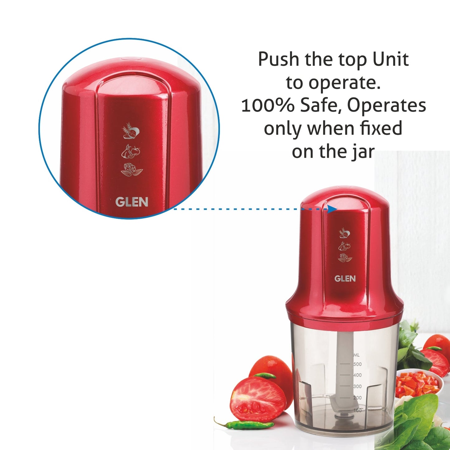 Electric Vegetable Chopper, Whisking Disc Chops Nuts 0.5 Litres Large Bowl, 200W (4040)