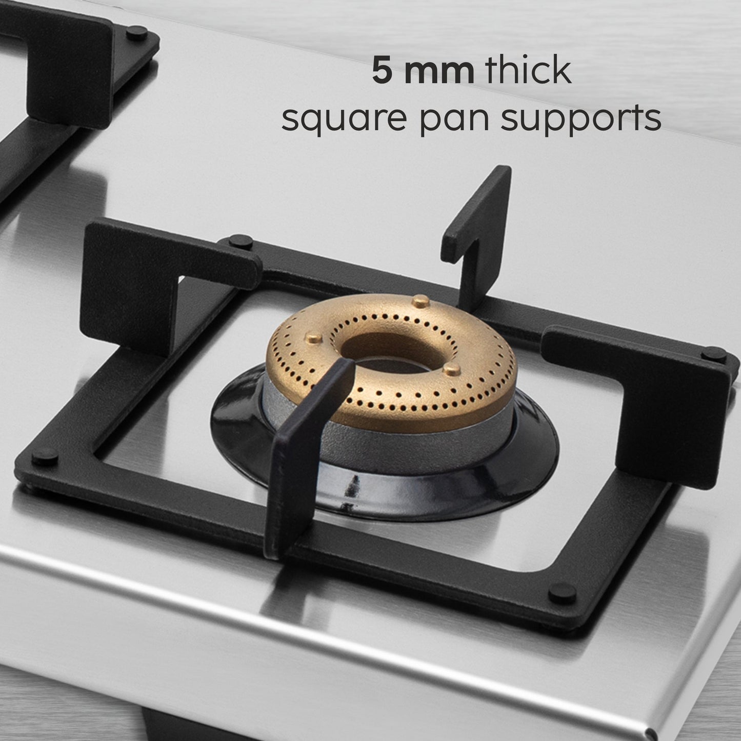 3 Burner Ultra Tuff Stainless Steel Gas Stove with Forged Brass Burner - Manual/Auto Ignition (1053 UT SS)