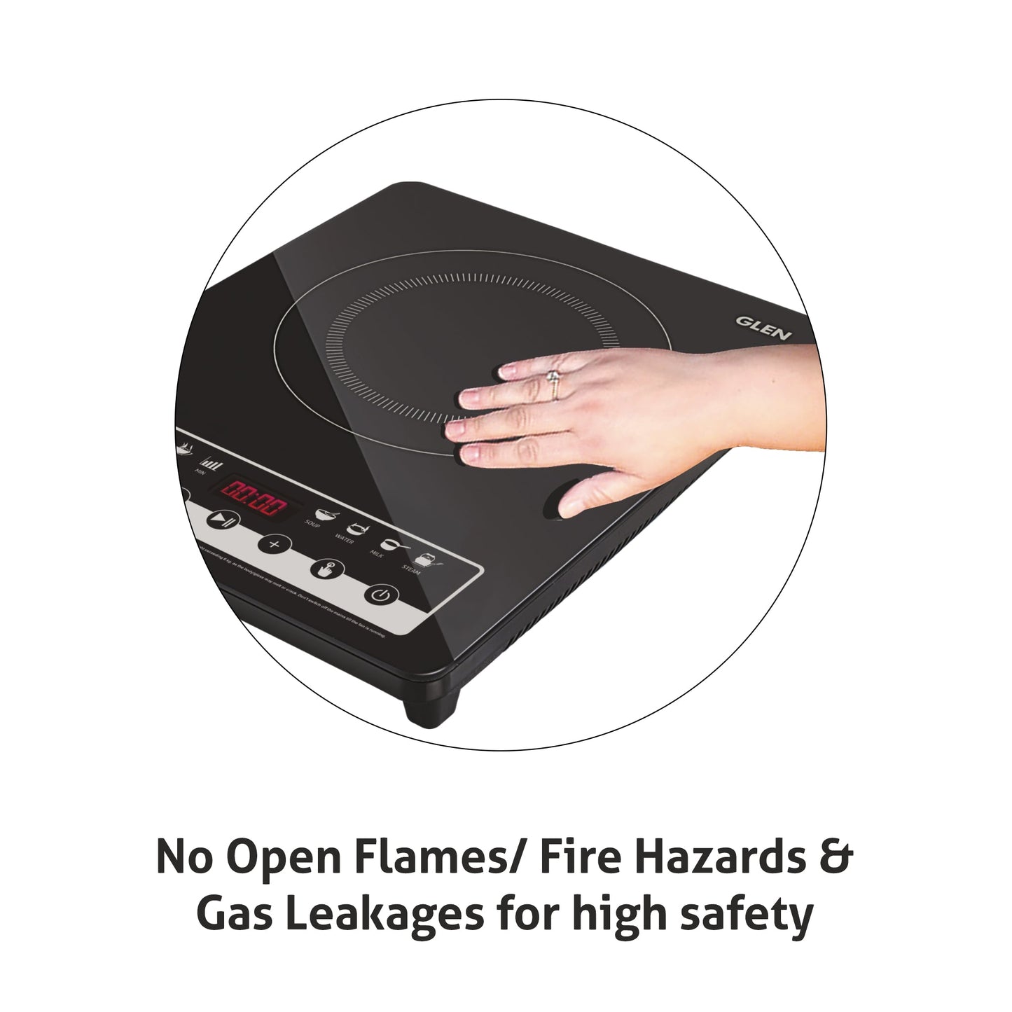 Induction Cooktop with Touch Control 2000W, Digital display with Auto Cut-off - SA 3081 IN