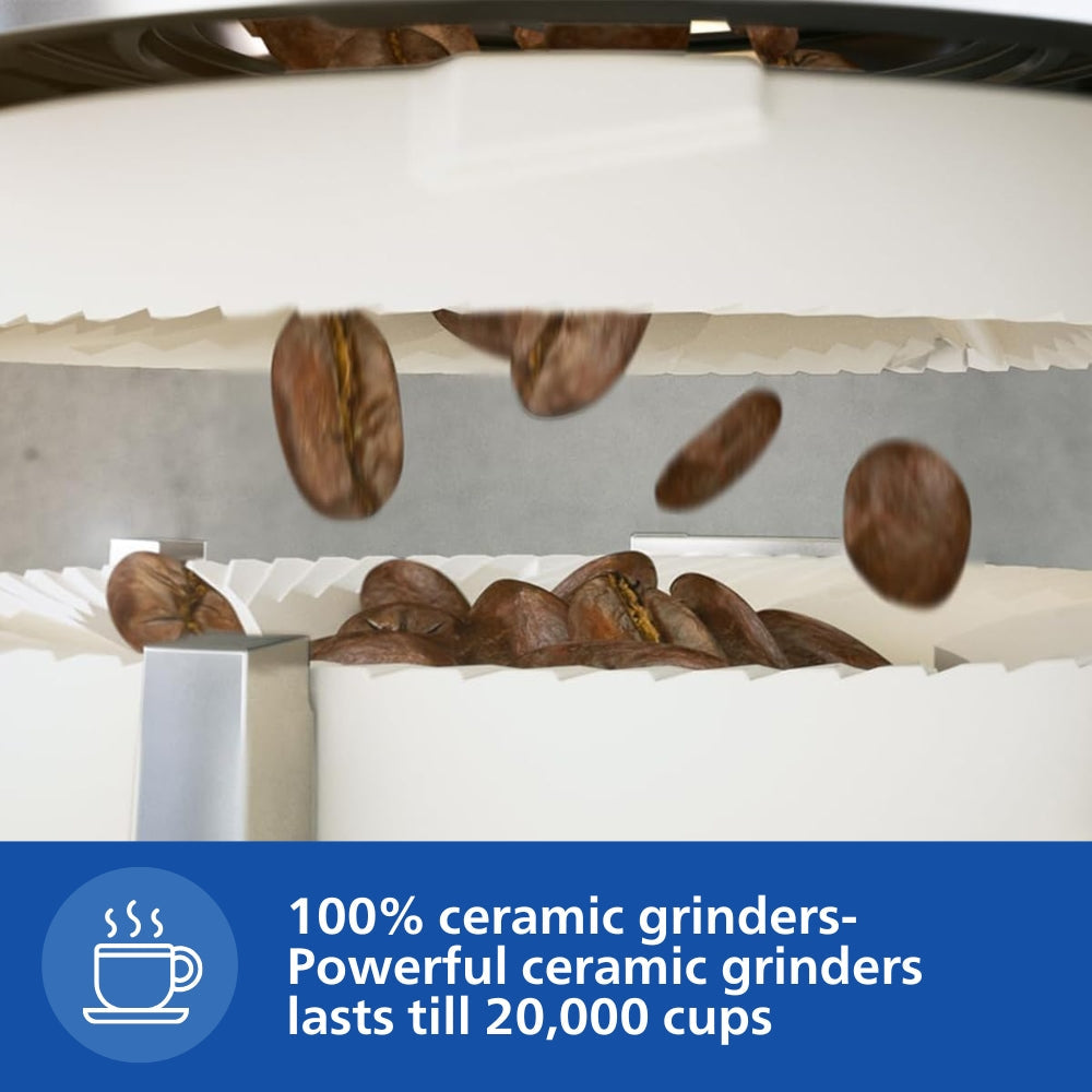 PHILIPS Series 3200 Fully automatic espresso machines | Intuitive Touch Display, Built-In Grinder & Milk Frother – Perfect Café-Style Coffee at Home (EP3221/40)